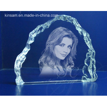 Laser Carve Crystal Photo Frame pour cadeau d&#39;anniversaire